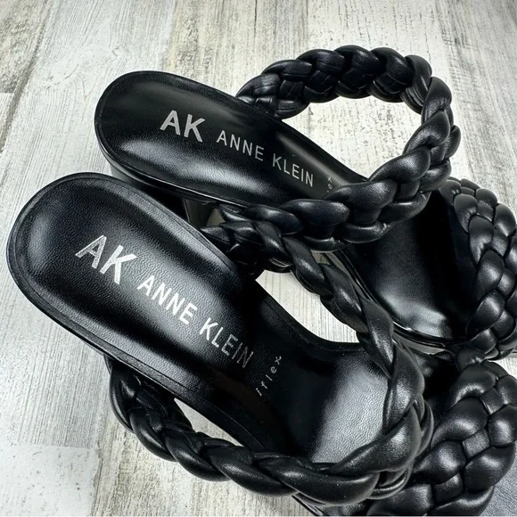 New Anne Klein  Alexander Braided  Platform Block Heel Sandal #918 - Picture 8 of 13